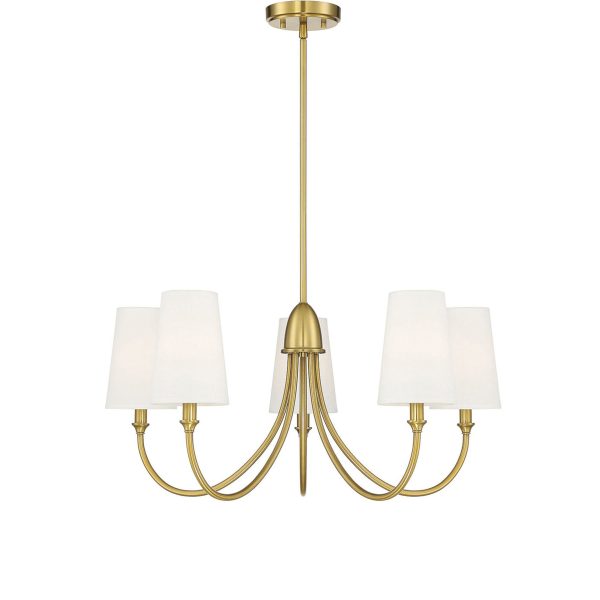 Cameron Warm 5'li Mat Gold Avize