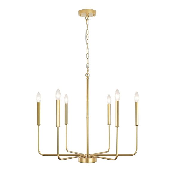 Liora 6'lı Mat Gold Sarkıt Avize