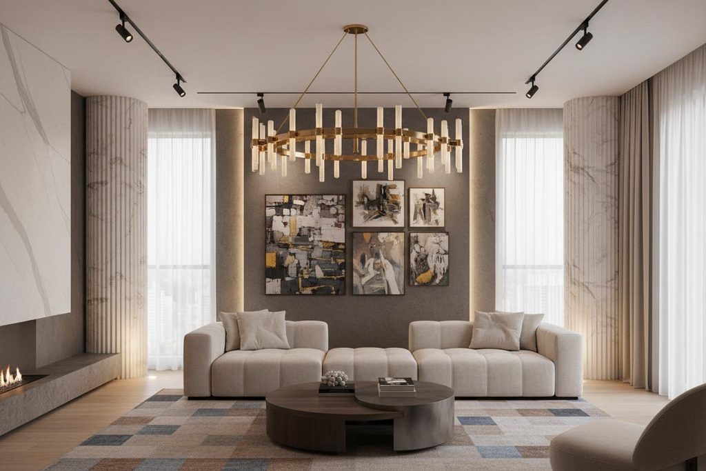 Modern salon avize seçimi